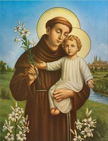 St. Anthony holding Baby Jesus